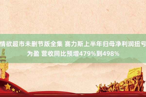 情欲超市未删节版全集 赛力斯上半年归母净利润扭亏为盈 营收同比预增479%到498%