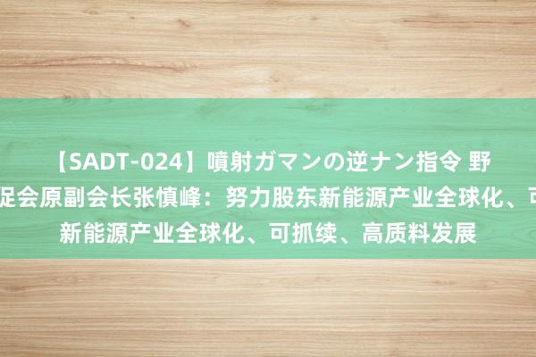 【SADT-024】噴射ガマンの逆ナン指令 野外浣腸悪戯 中国贸促会原副会长张慎峰：努力股东新能源产业全球化、可抓续、高质料发展